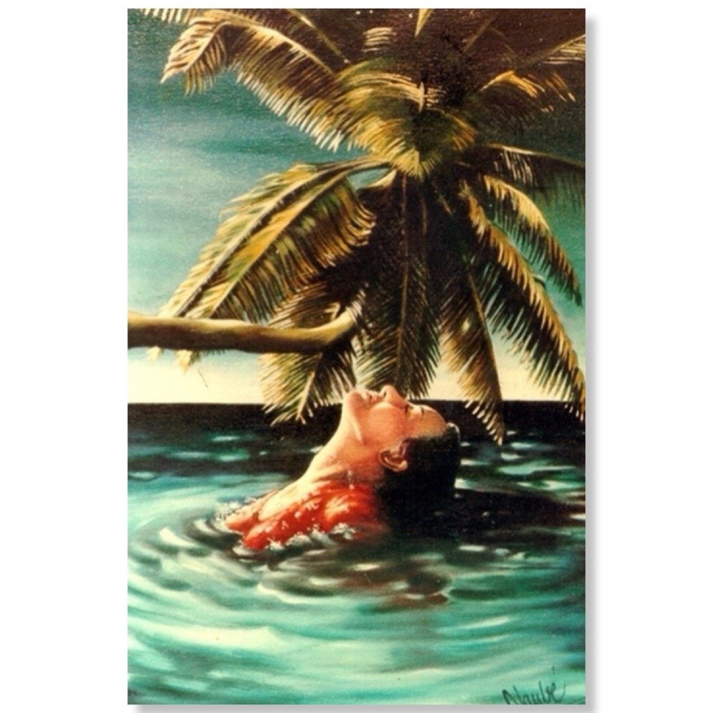 Lady in the Lagoon - Metal Print