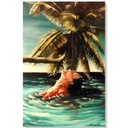 Lady in the Lagoon - Metal Print