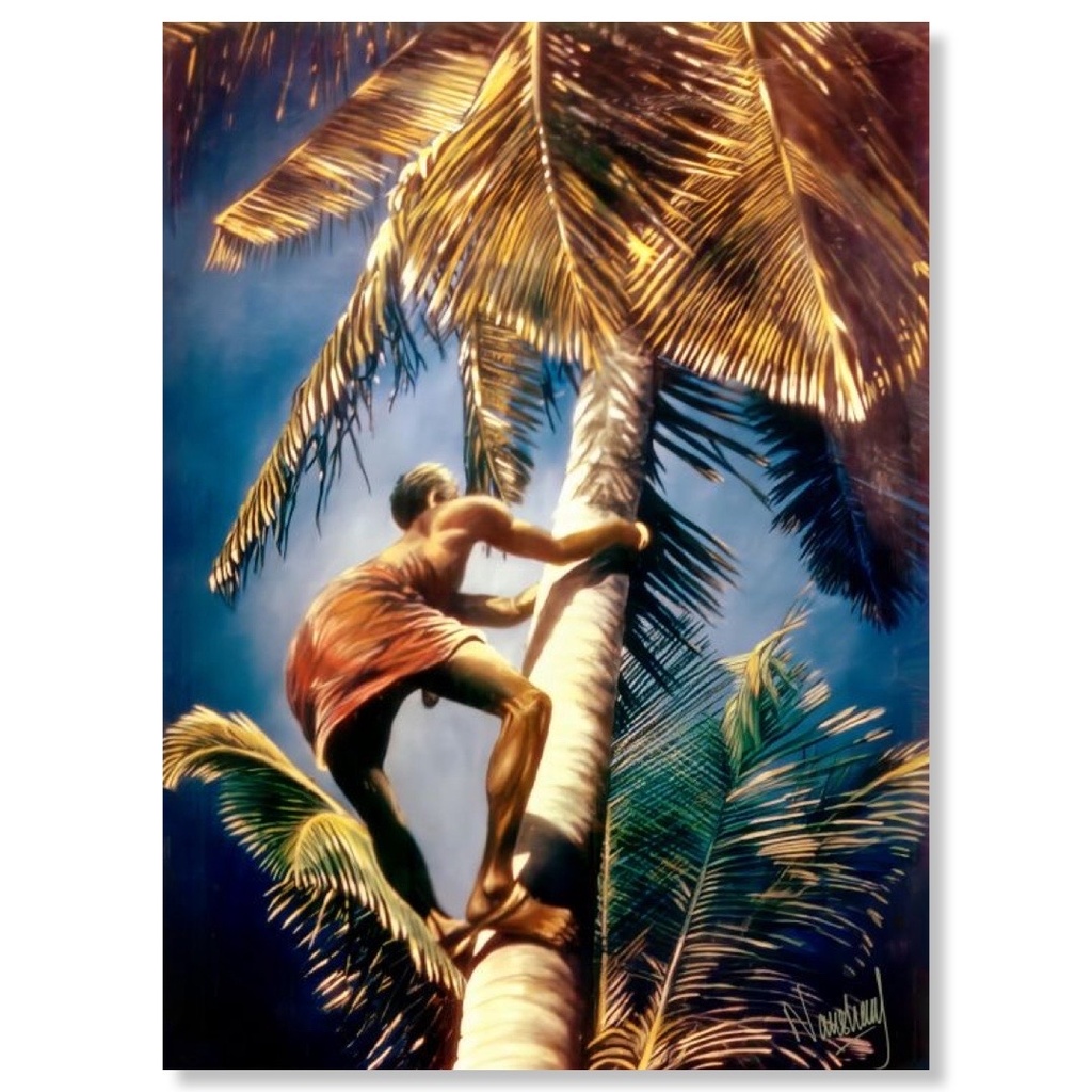 Palm Climber - Metal Print