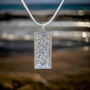 PENDANT DHAALA 925 Silver w/Silver Plated Chain 