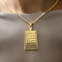 Filaa Gold Plated Pendant on Gold Plated Chain