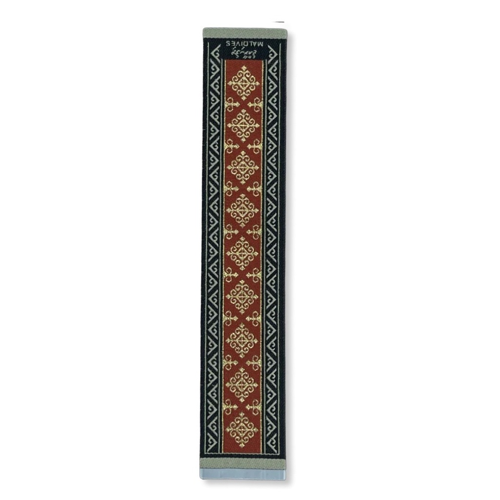 WOVEN BOOKMARK Kunaa Red - (WBMK-02) 23 X 4.5 cm