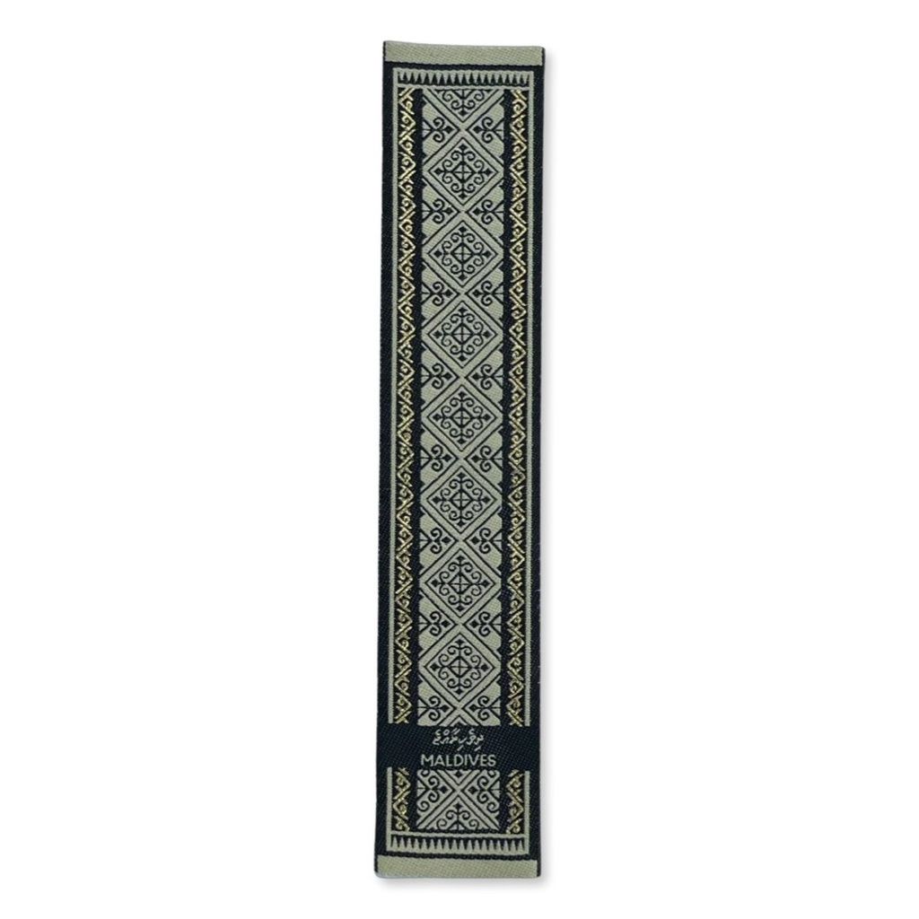 WOVEN BOOKMARK KUNAA CREAM - (WBMK01)  23 X 4.5 cm