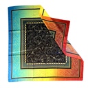 Multicolour Burunu Silk Scarf 90 X 90 cm