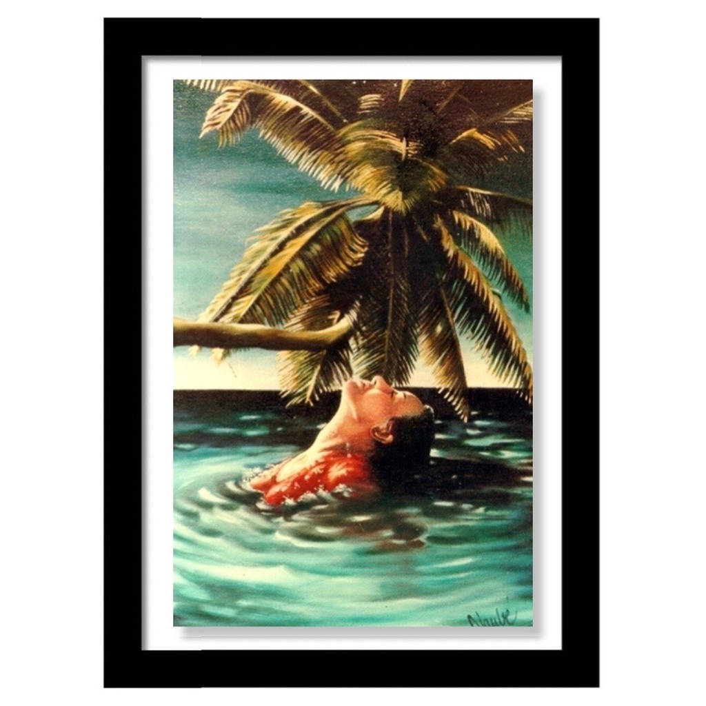 Lady in the Lagoon - Metal Print