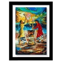 Harvesting Millet - Metal Print